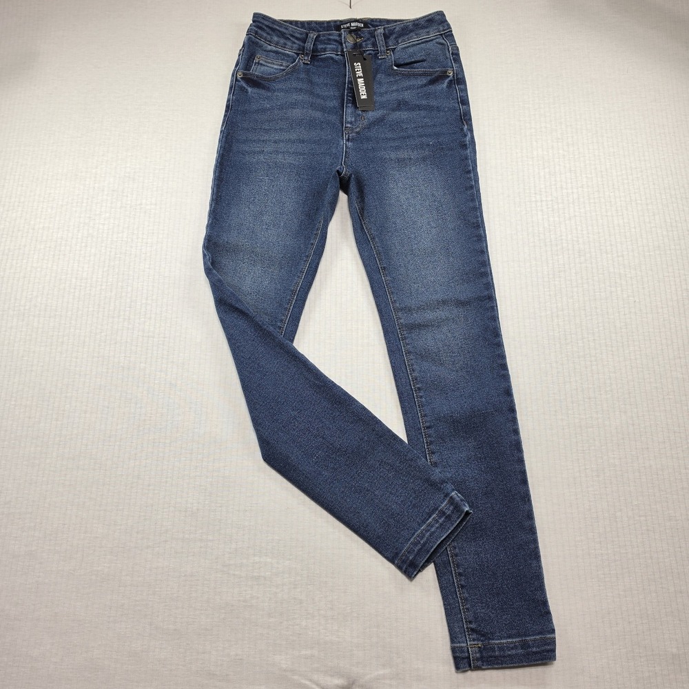 Steve Madden Blue NWT Lona Skinny Jeans High Rise Size 25 Casual Indie Stretch